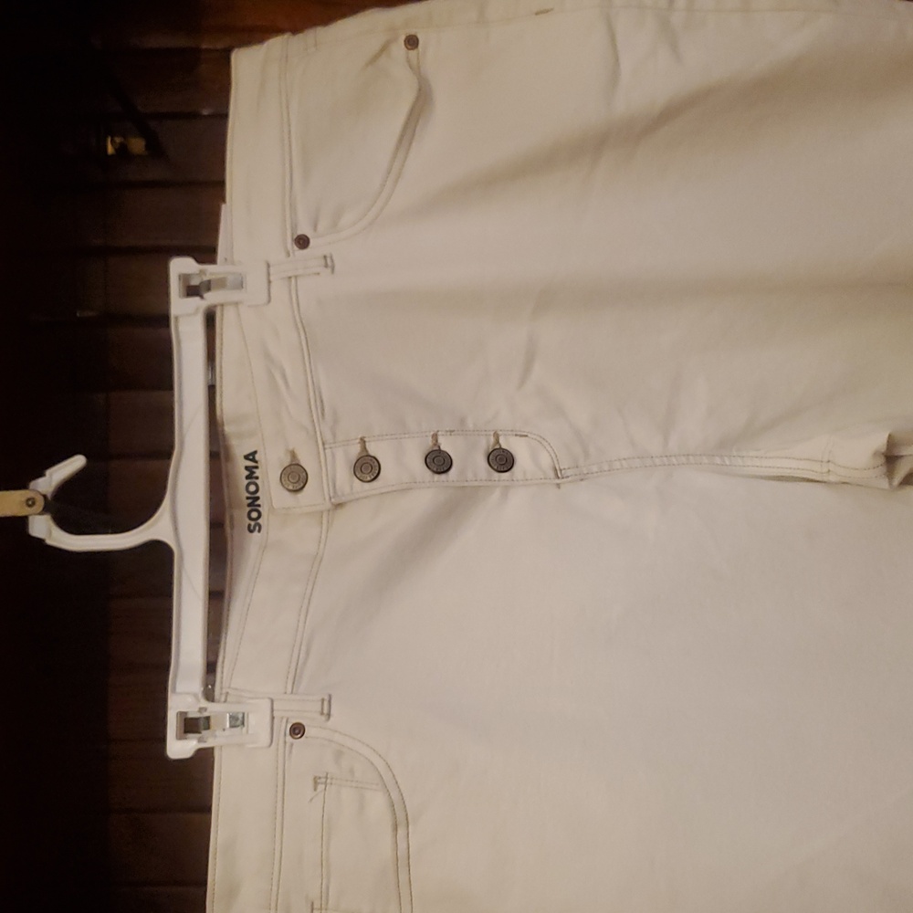 ❤️ SOMOMA SIZE 24 White Button-Fly Jeans - Picture 2 of 7